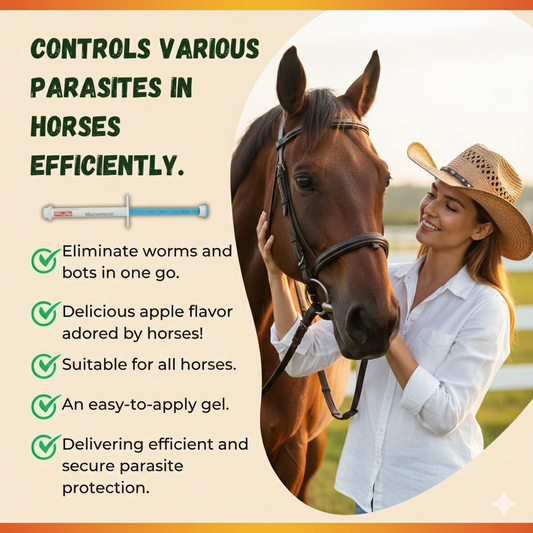 3 Pack Durvet Ivermectin Paste 1.87% Apple Flavor Horse Dewormer