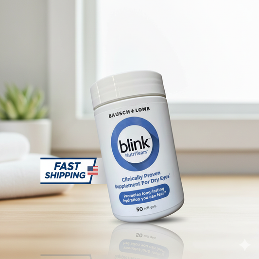 Blink NutriTears Dry Eye Supplement 30 Softgels Clinically Proven - New